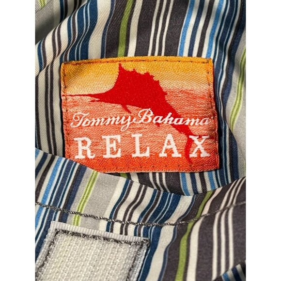 Tommy Bahama Men’s Striped Reversible Swim Trunks w/ Pockets - Large - Picture 10 of 11
